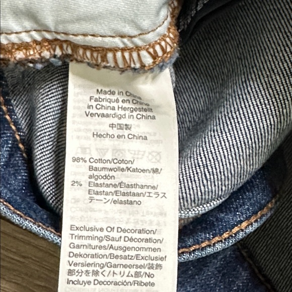 Madewell The Perfect Vintage Button Fly Crop Stretch Blue Jeans Size‎ 28 - Picture 11 of 11